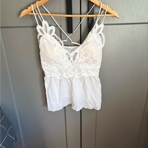 Rue21 White Lace Top